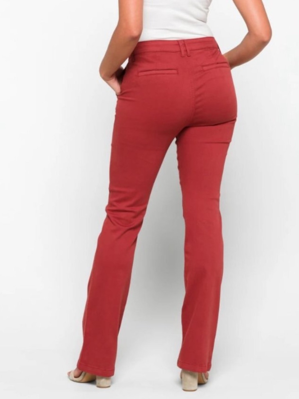 Cosmic Blue Love Cotton Lyocell Blend Women's Slim Bootcut Pants Size 27 | NWT! - Picture 3 of 10